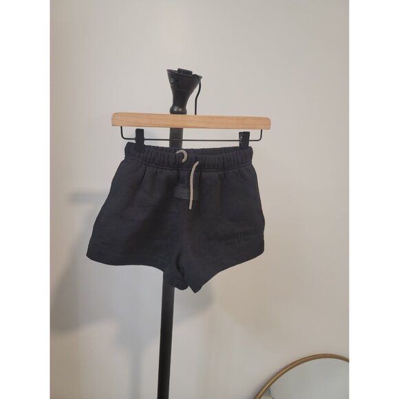 Essentials Pants - Essentials Fear Of God Soccer Fleece Shorts Jet Black Size 8